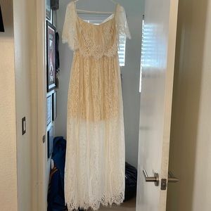 Beautiful cream colored Baltic born dress